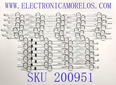 KIT DE LED'S PARA TV LG (20 PZ) / NUMERO DE PARTE EAV65034801 / EAV65034901 / SSC_Y21_SLIM_TRIDENT_82UP80_INX_A_0.7PI_REV00_200914 / SSC_Y21_SLIM_TRIDENT_82UP80_INX_B_0.7PI_REV00_200914 / PANEL NC820TQF-VXKH1 / MODELO 82UP8770PUA.BUSJKR